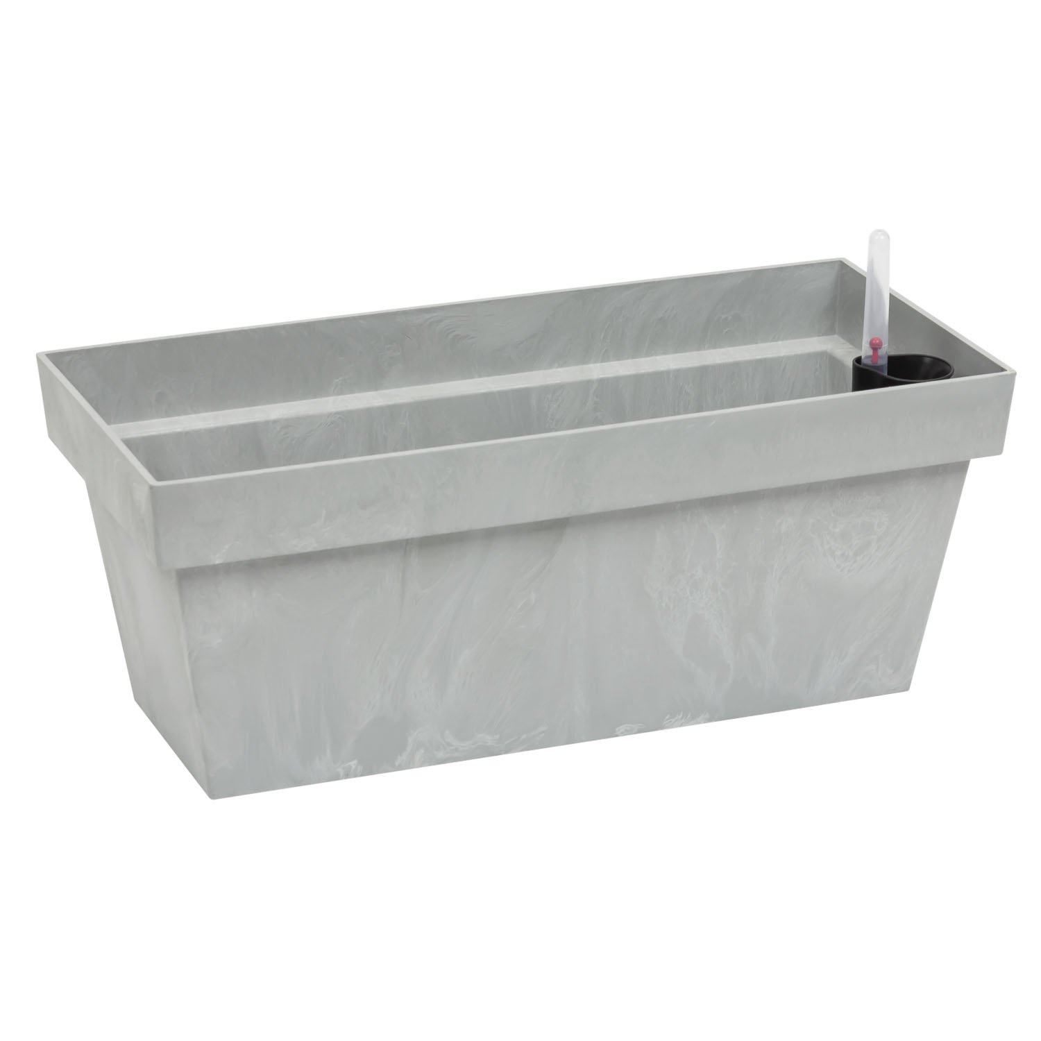 Prosper Plast Cube Case Beton Flowerpot, 58.7 x 26.4 x 23.6 cm, Concrete, 58.7x26.4x23.6 cm
