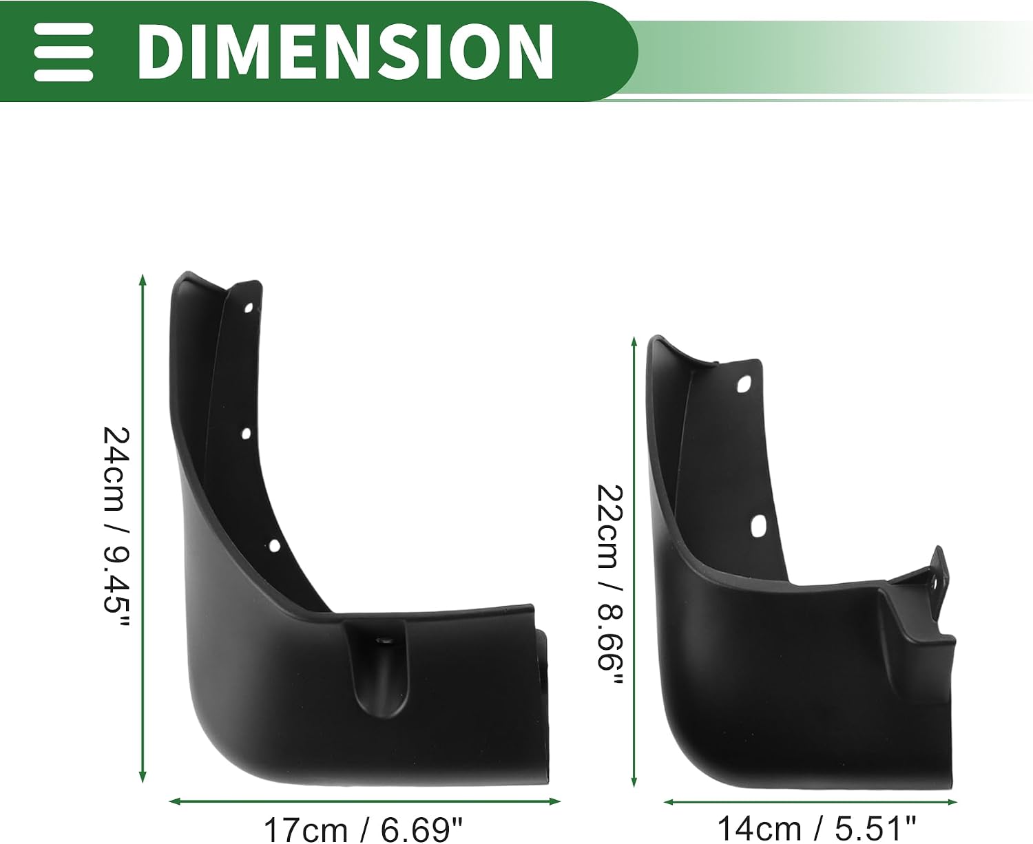 Motoforti Mud Flaps Splash Guards Mud Guards for Nissan Tiida 2016-2021 W/Mount Accessories