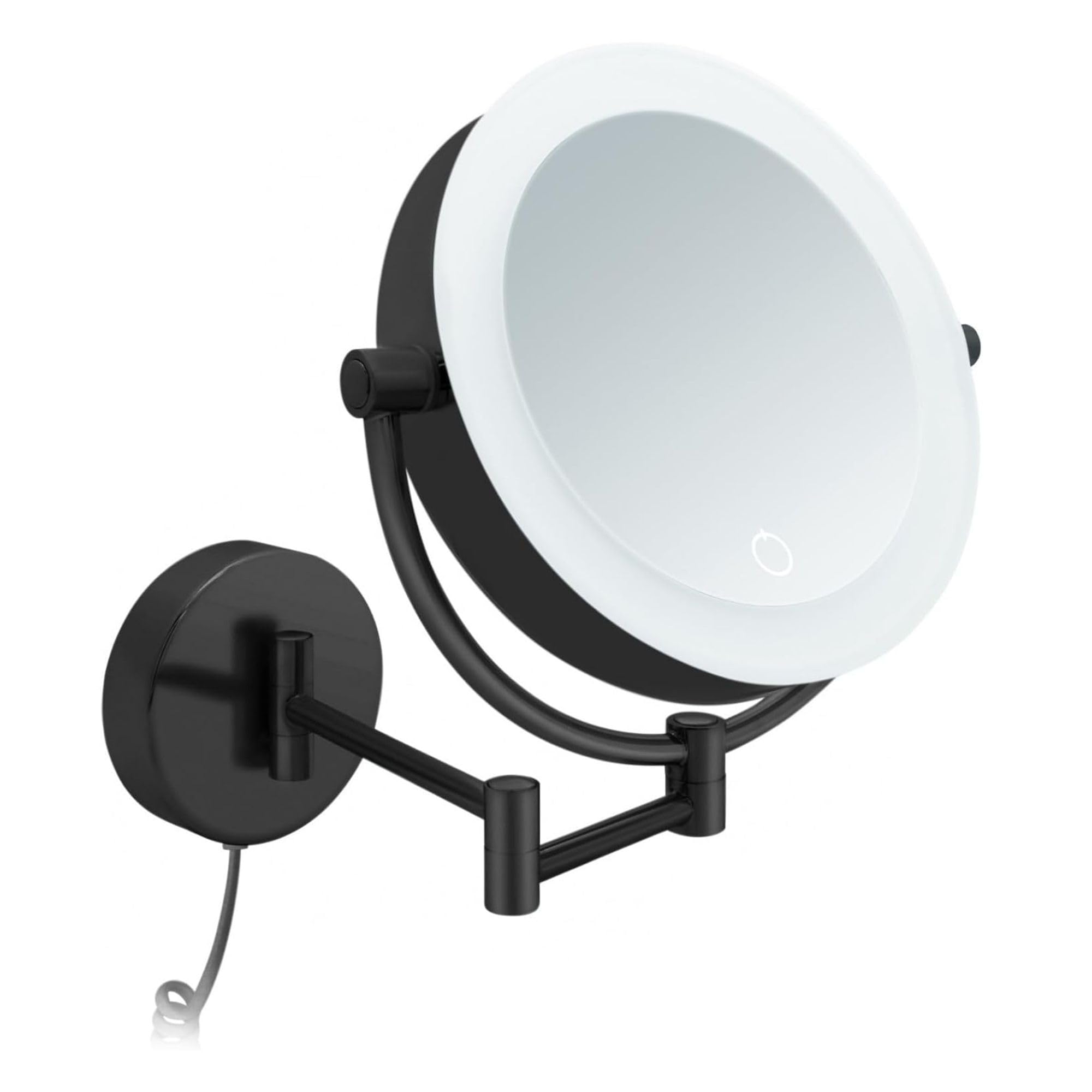 Specchio cosmetico XXL Tokyo - Specchio da parete a LED con funzione dimmer, spegnimento automatico, ingrandimento 3x/7x e superficie specchio extra large [classe energetica E]