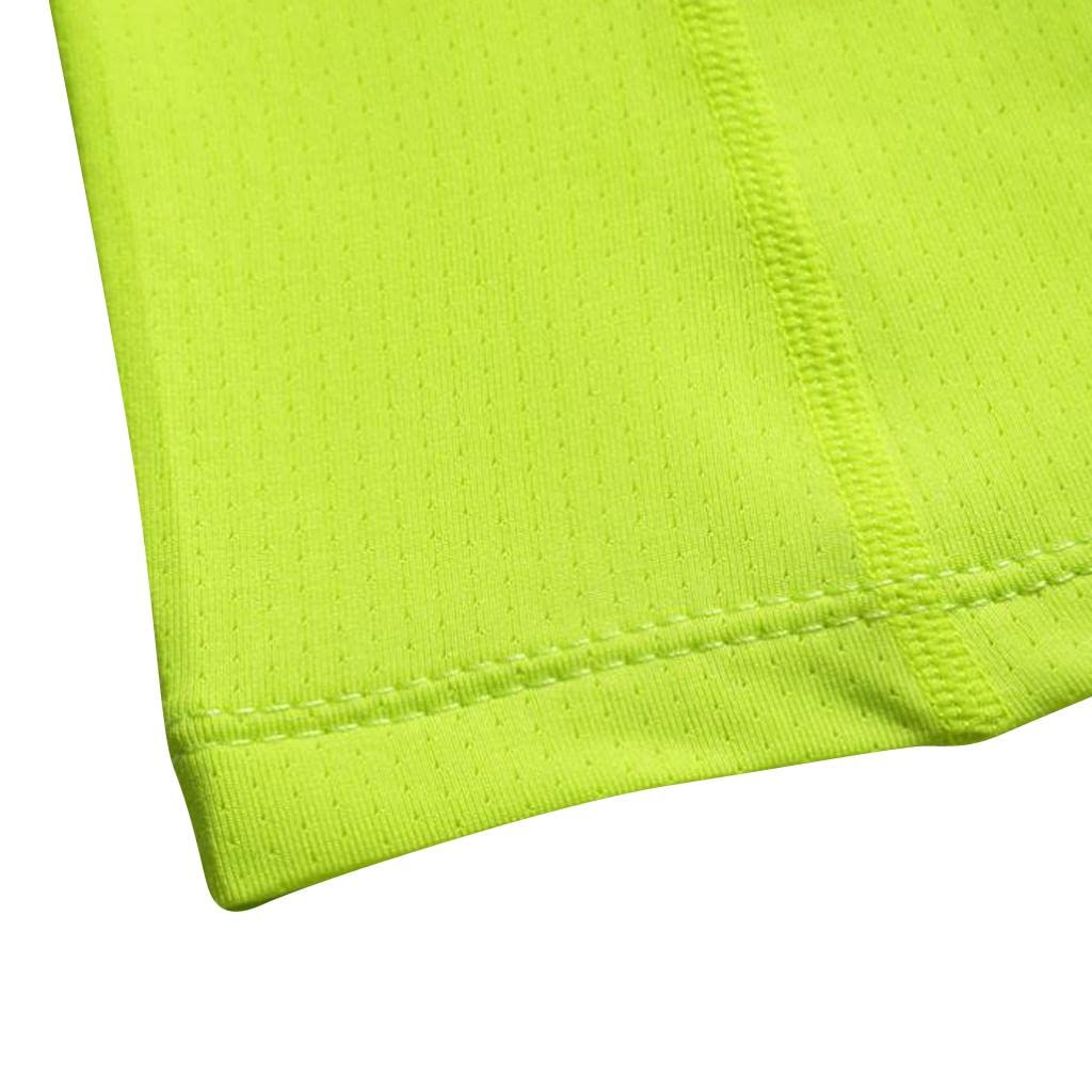 arythe Women Sports Vest Fitness Gym Stretch Sleeveless Shirts Fluorescence Green S