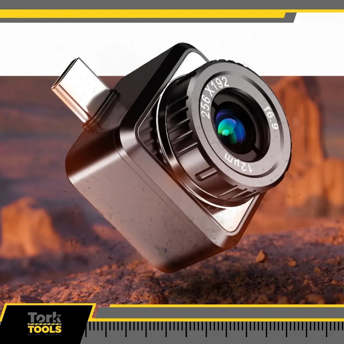 HIKMICRO Wärmebildkamera Mini2PlusV2 512 x 384 SuperIR, Manuell fokussierende Thermal Camera Kompatibel mit iOS und Android, 256 x 192 IR-Auflösung, 25Hz, USB-C/Lightning(unterstützt iPhone 15/16)