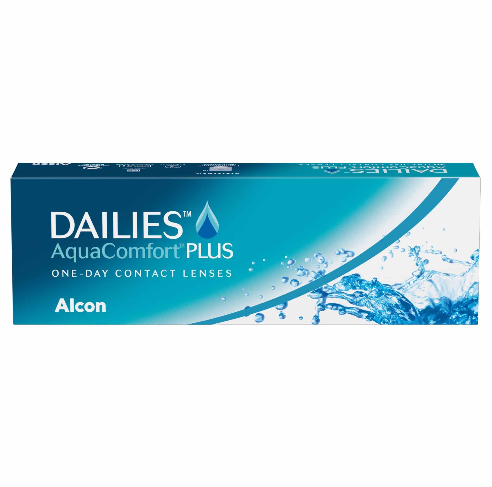 Dailies AquaComfort Plus lenti a contatto giornaliere | 30 lenti | BC 8.7 mm | DIA 14.0 mm | +​00.75 diottrie