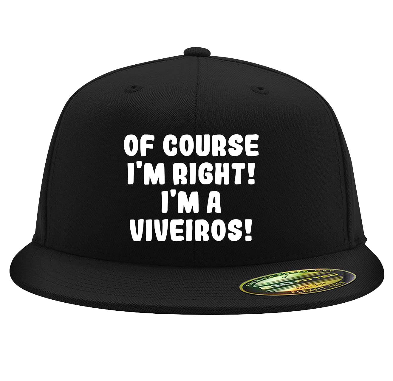 of Course I'm Right! I'm A Viveiros! - Flexfit 6210 Structured Flat Bill Fitted Hat | Baseball Cap for Men and Women
