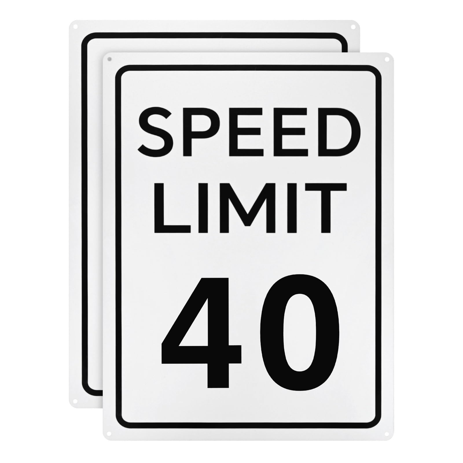 M METERXITY 2-Pack Speed Limit 40 MPH Sign