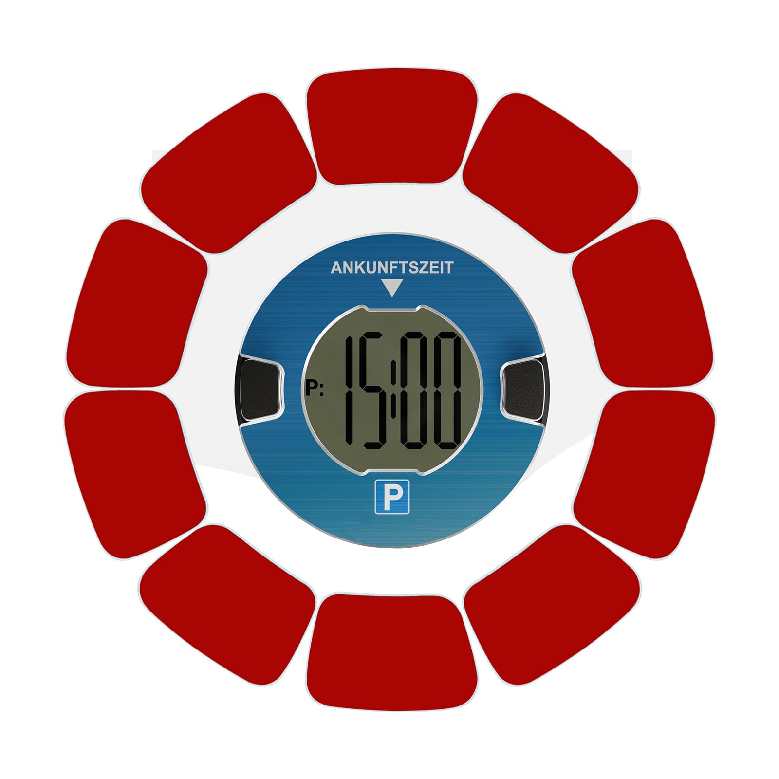 NIUQIGE Ersatz Metallplättchen Set, 10 Stück, kompatibel mit OOONO CO-Driver NO2 und OOONO Park - Praktisches Zubehör für elektronische Parkscheibe und Blitzerwarner