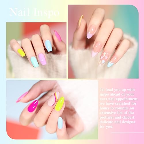 Miniatura 4 de Beautpal - Juego de esmaltes de uñas de gel pastel neón, decoración de Pascua, macarrón brillante, esmalte de uñas de primavera y verano, 10
