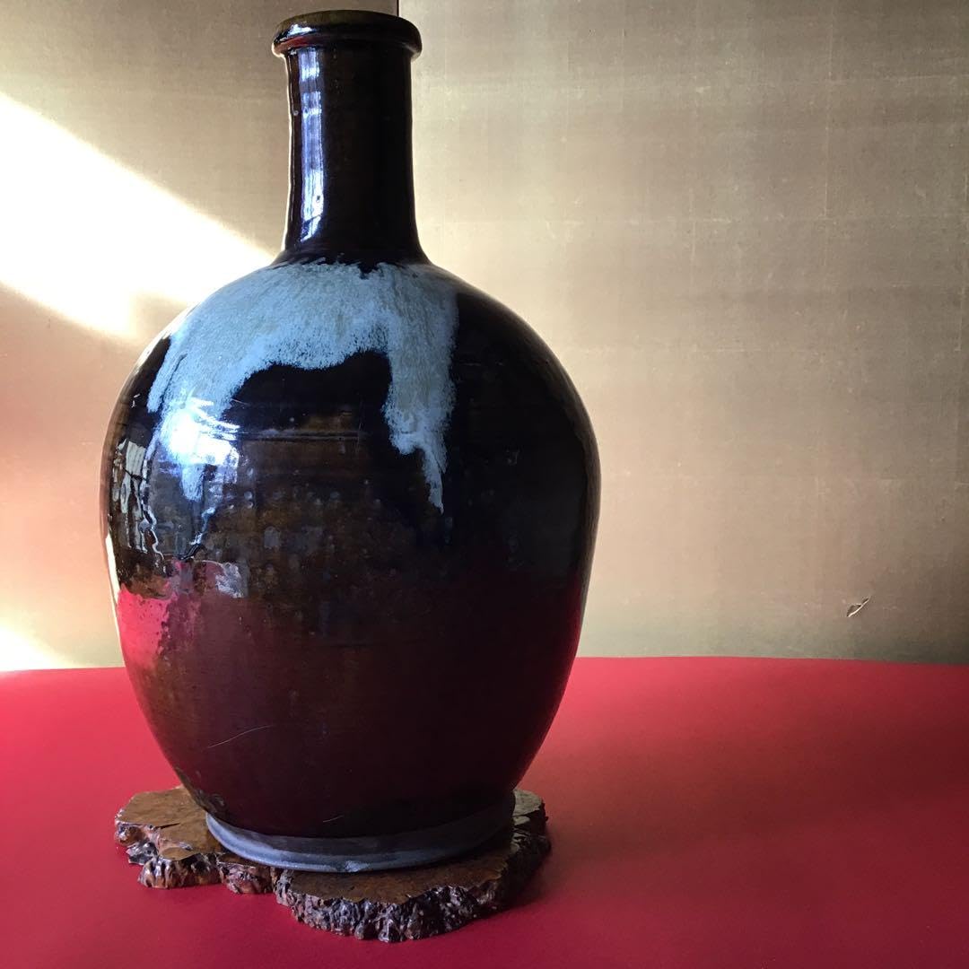 Amazon.co.jp: 信州の文化財 幻の焼き物 入道焼大徳利 高さ46㎝ 江戸