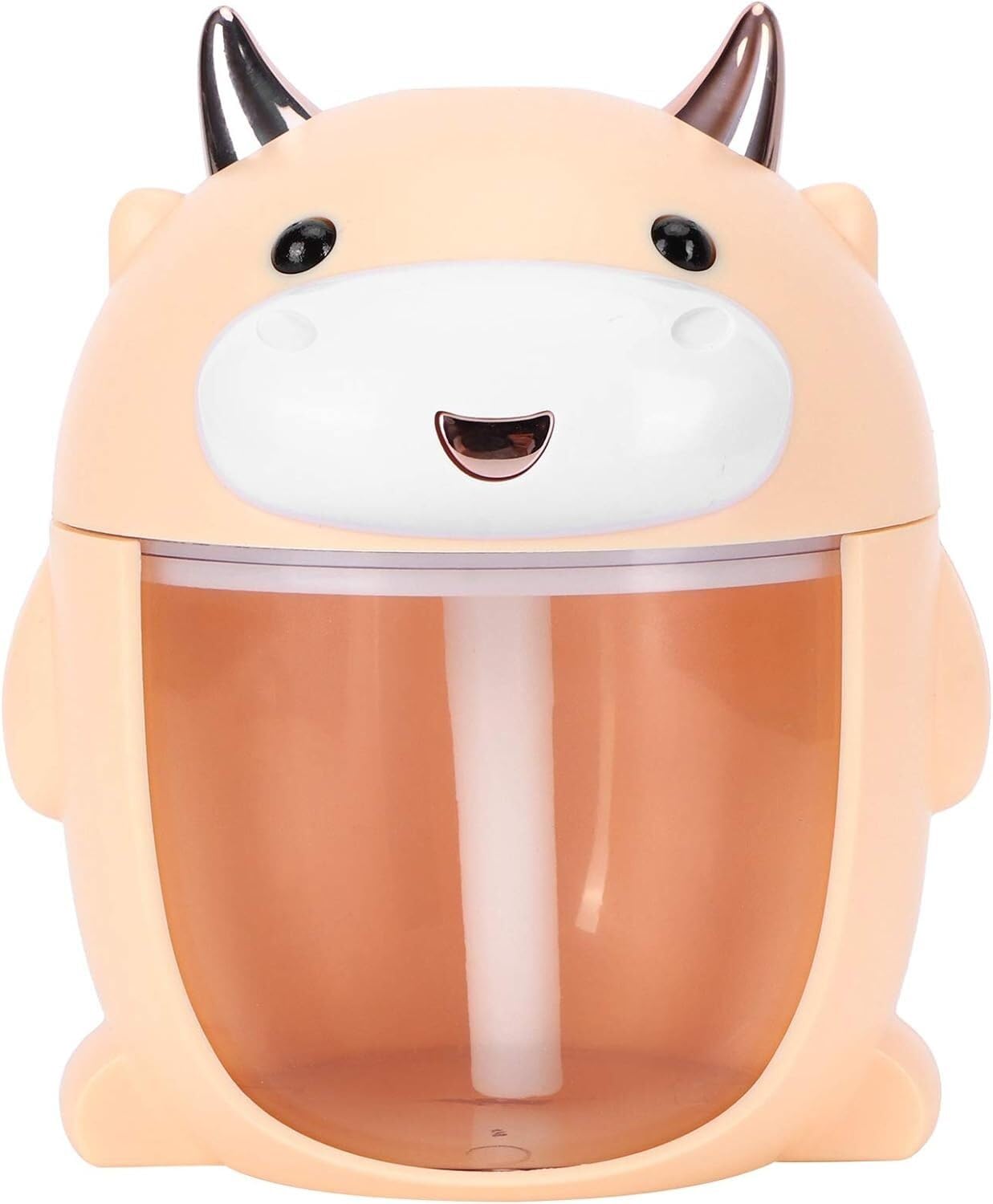 Diffuseur d'arôme et mini humidificateur USB vache jaune avec lampe