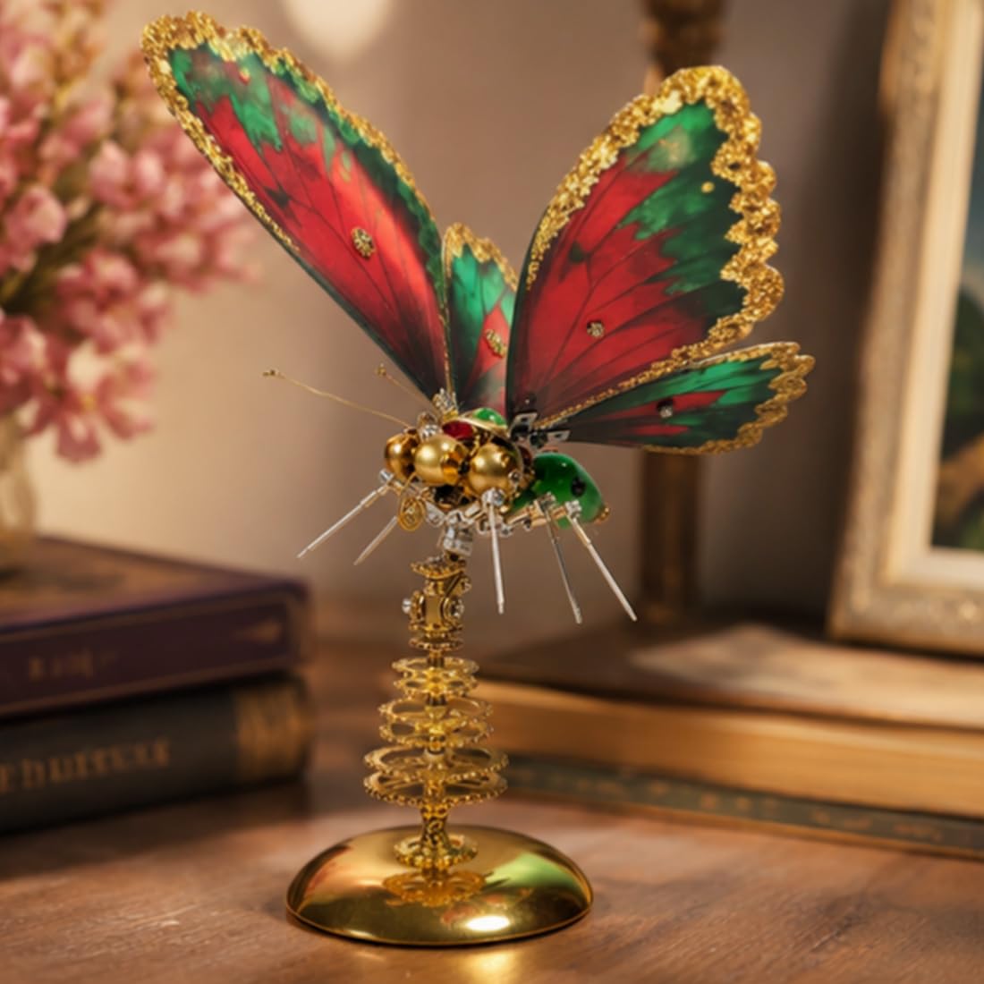 Kit 3D para mariposa mecánica de metal steampunk (más de 200 piezas)