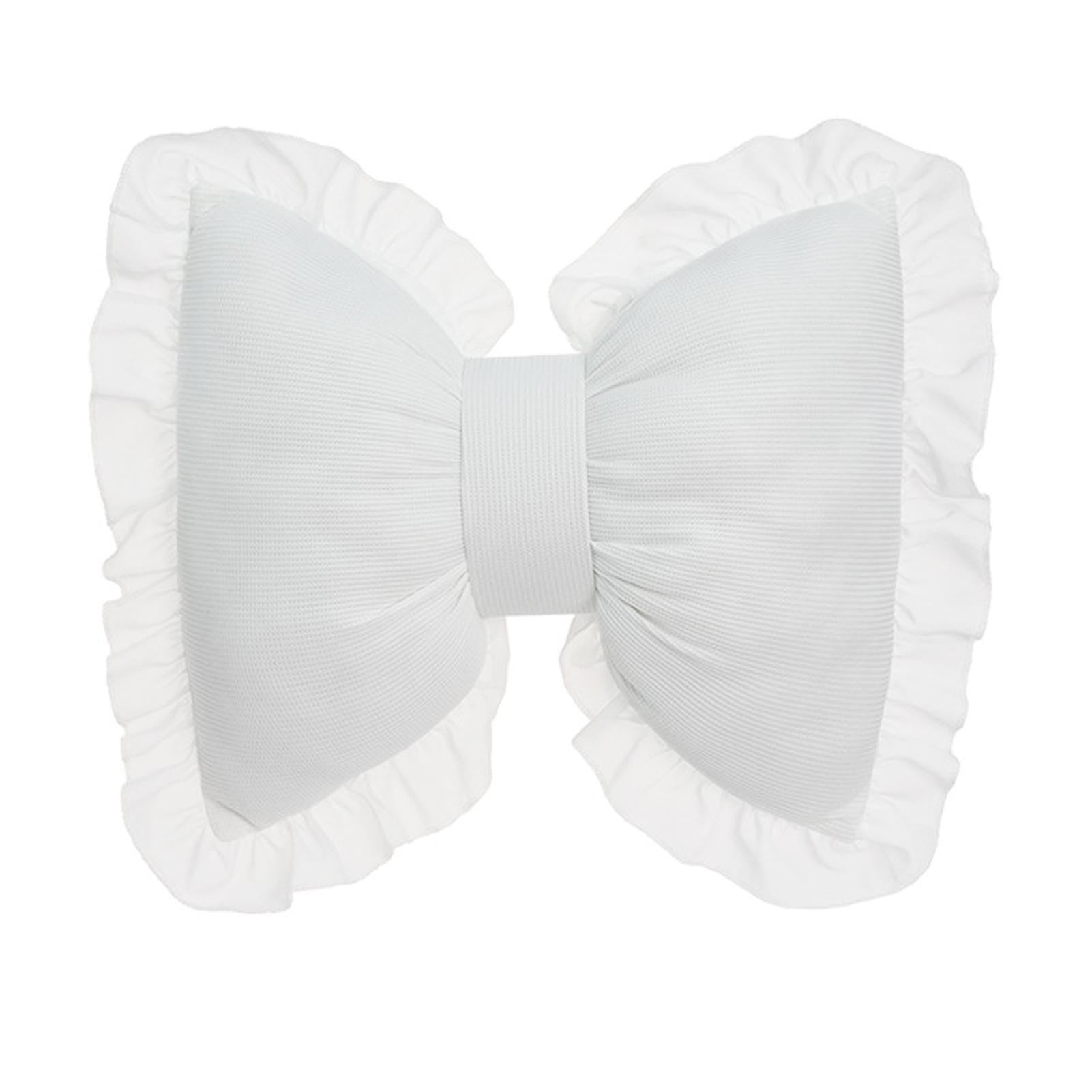 AUYXSSZ Lumbar Support Pillow For Car for Creative Adds Festive Atmosphere And Has Long Service Life Polyester Car Headrest Pillow, White waist