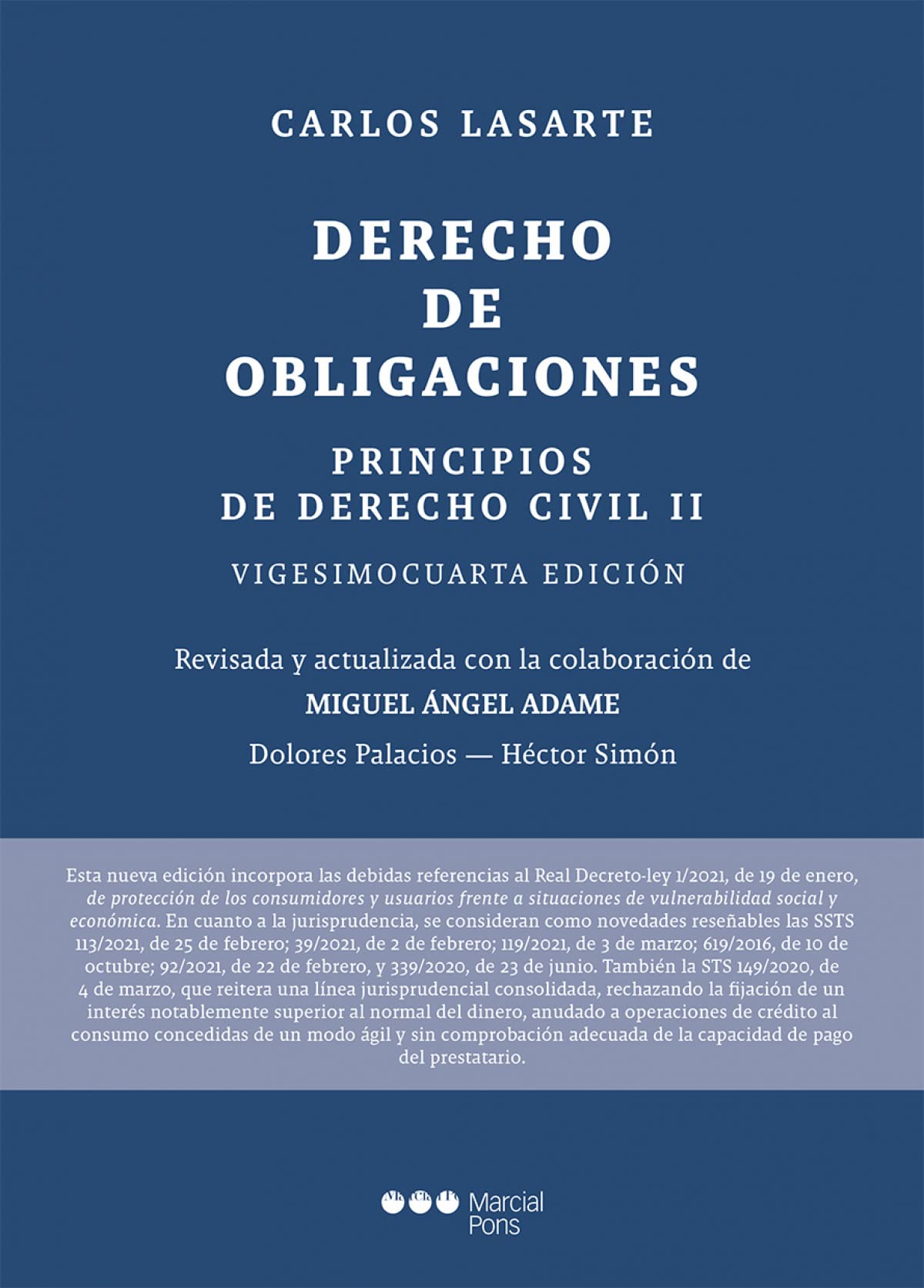 Principios de Derecho civil: Tomo II: Derecho de obligaciones (Manuales universitarios)
