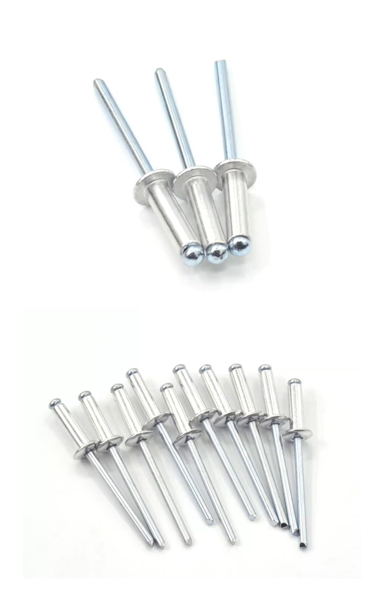 Remaches ciegos de acero de aluminio | 2,4-6,4x4-60 mm for reparaciones de metal: remaches de acero y aluminio con cabeza domo(4.0x40mm)