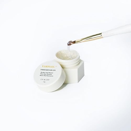 Gel de reparación de uñas para uñas fracturadas y débiles, gel de reparación transparente de fibra resistente de fijación rápida, para fortalecer