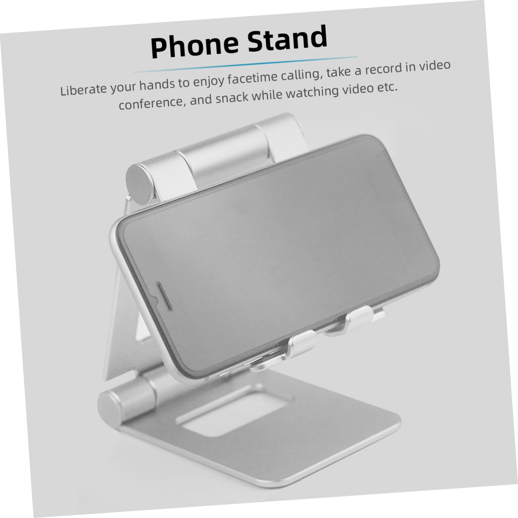 Hemobllo 3pezzi Supporto Regolabile Per Smartphone e Tablet Base Pesante Multi-angolo Per Scrivania e Videochiamate