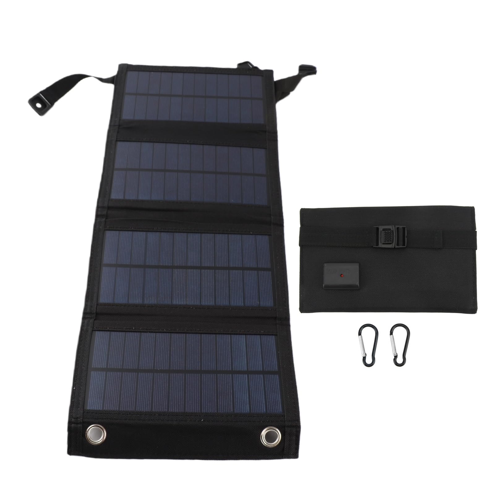 Składany panel słoneczny 20 W 5,5 V Przenośny port USB Monokrystaliczna składana tablica do podróży na zewnątrz Camping