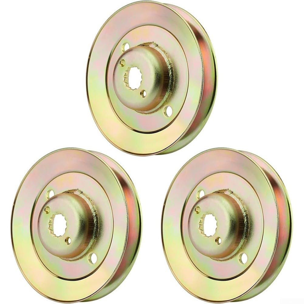 Polea de husillo para cortacésped M163464 compatible con Ztrak para cortacéspedes de giro cero, componente de accionamiento 14 de 4.9 pulgadas de diámetro (3 piezas)