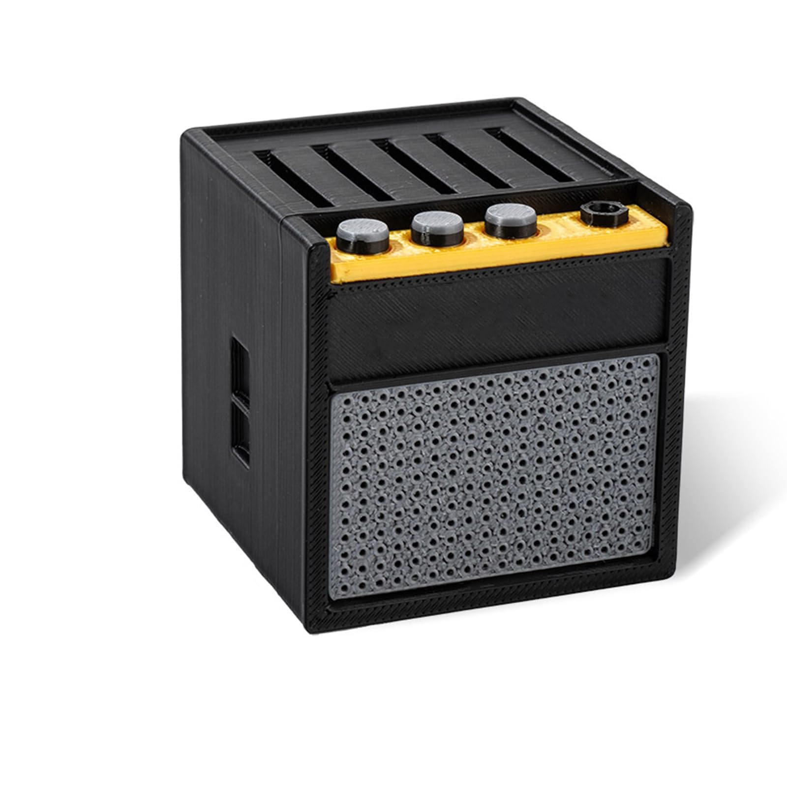 Guitar Pick Holder, 3D Printed Retro Guitars Amp Model Guitars Pick Holder, Guitar Picks Holders Box Organizer Storage Case