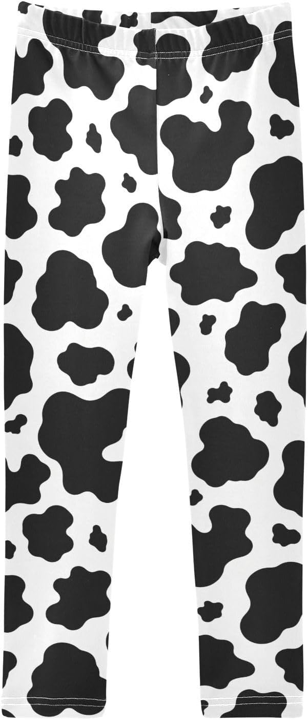 GAIREG Stretch Leggings for Girls Cow Spot
