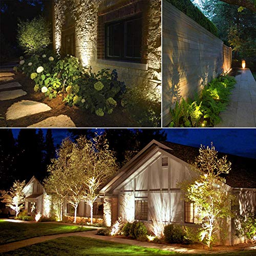 SUNTHIN Outdoor Landscape Lighting, 8 Pack LED Spot Lights Kit for Garden, Yard, House, Lawn, Tree, Flags, Fence Use, Warm White, IP65 Waterproof by SUNTHIN - Image 7