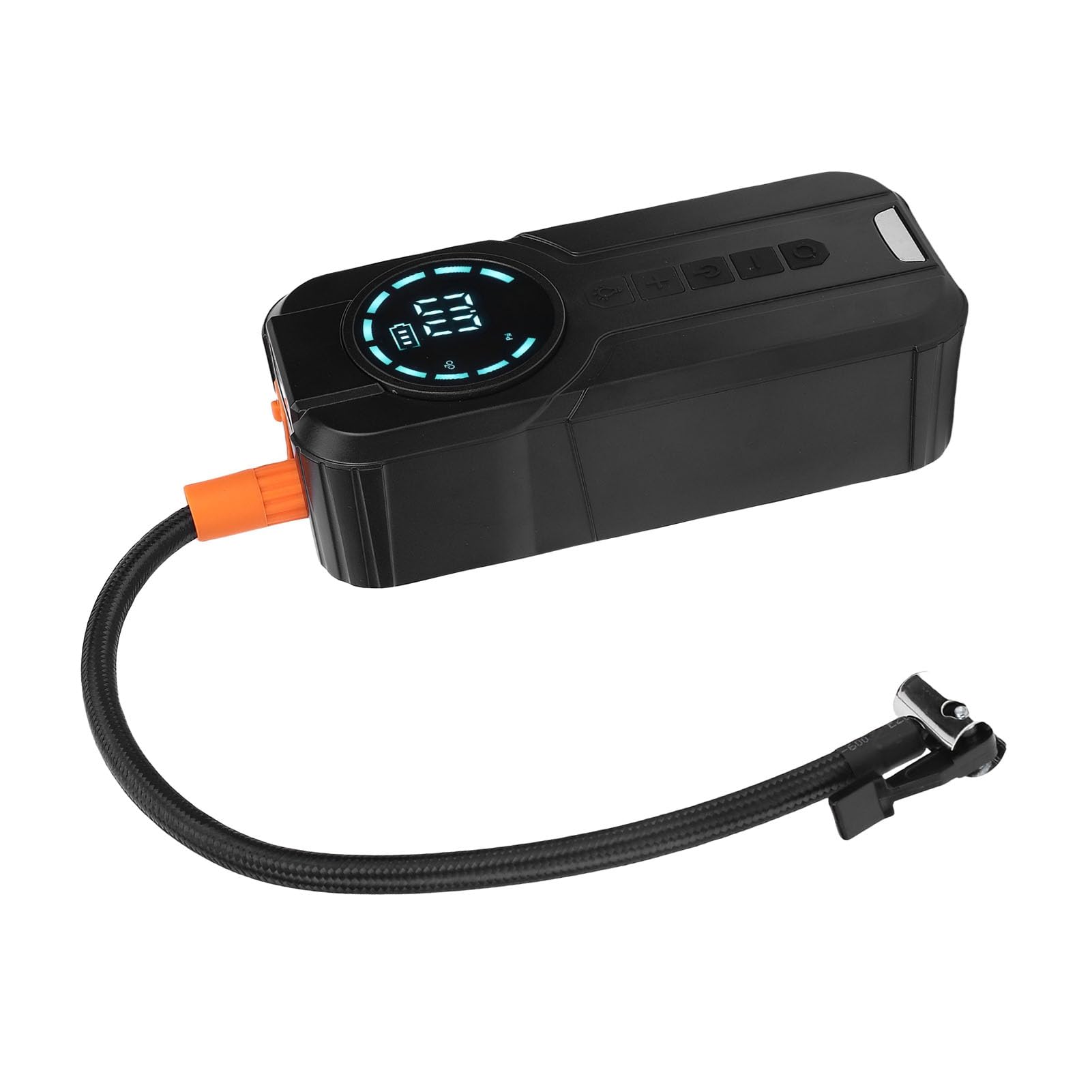 RiToEasysports Tragbarer Reifenfüller-Starthilfegerät, 10000-mAh-Akku-Luftpumpe mit Notbeleuchtung und Powerbank-Funktion, für Auto-, Fahrrad-, Motorradreifen und Sportbälle