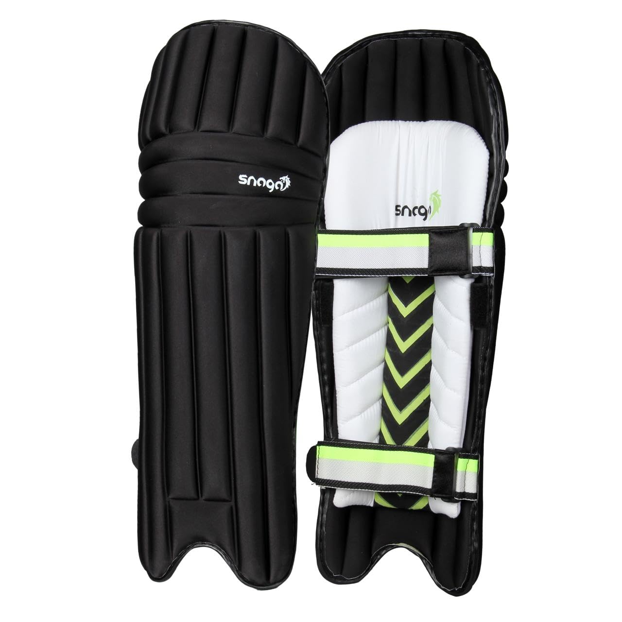 Snaga Cricket Batting Legguard RH Pad, Moulded (Black, Youth)