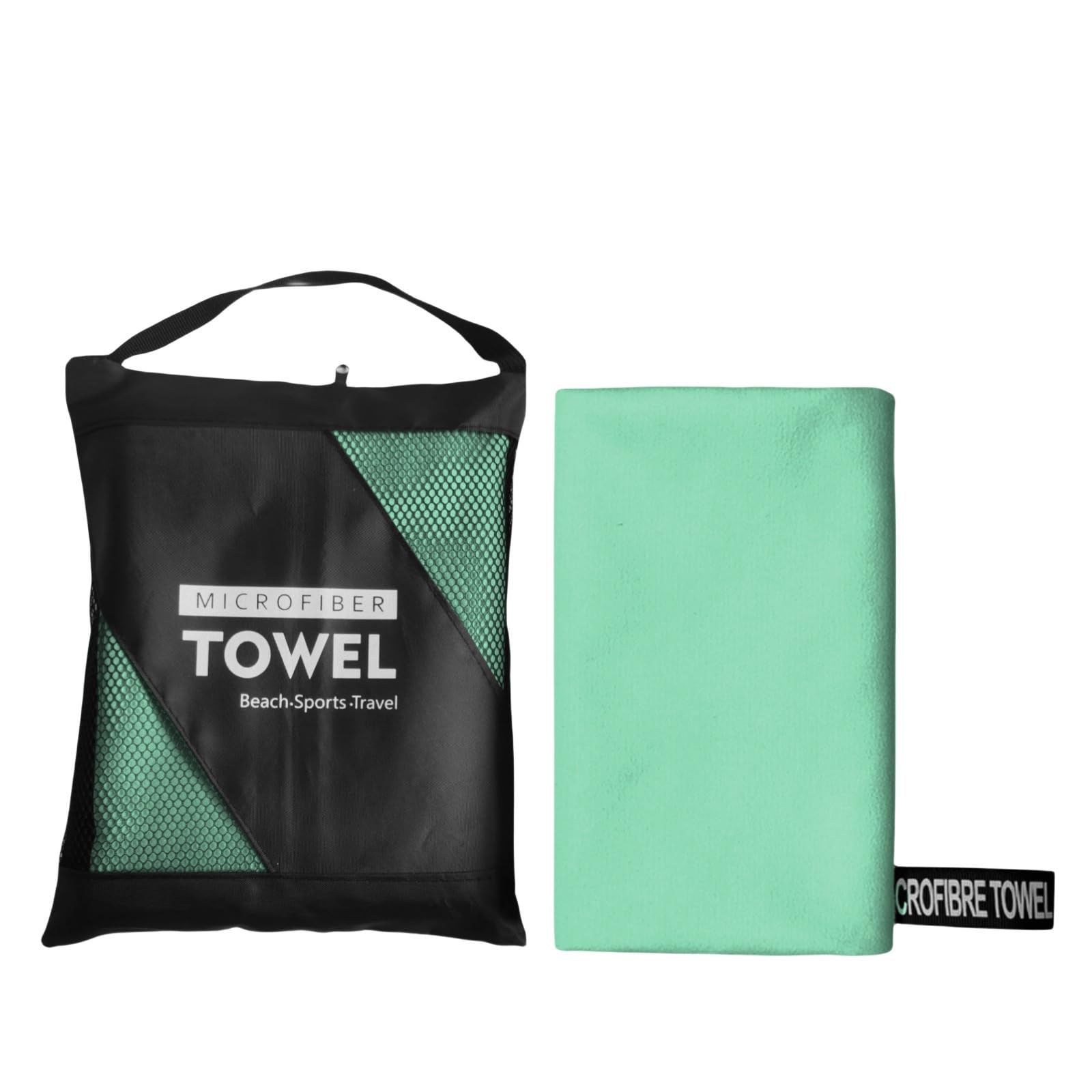 GMEqfhpOPS Beach Towel Oversized,Thick Sand Free Microfiber Quick Dry Towel 31.5”x71”, Super Absorbent Soft Swim BeachTowels for Men, Women Towels Bath(Mint Green)