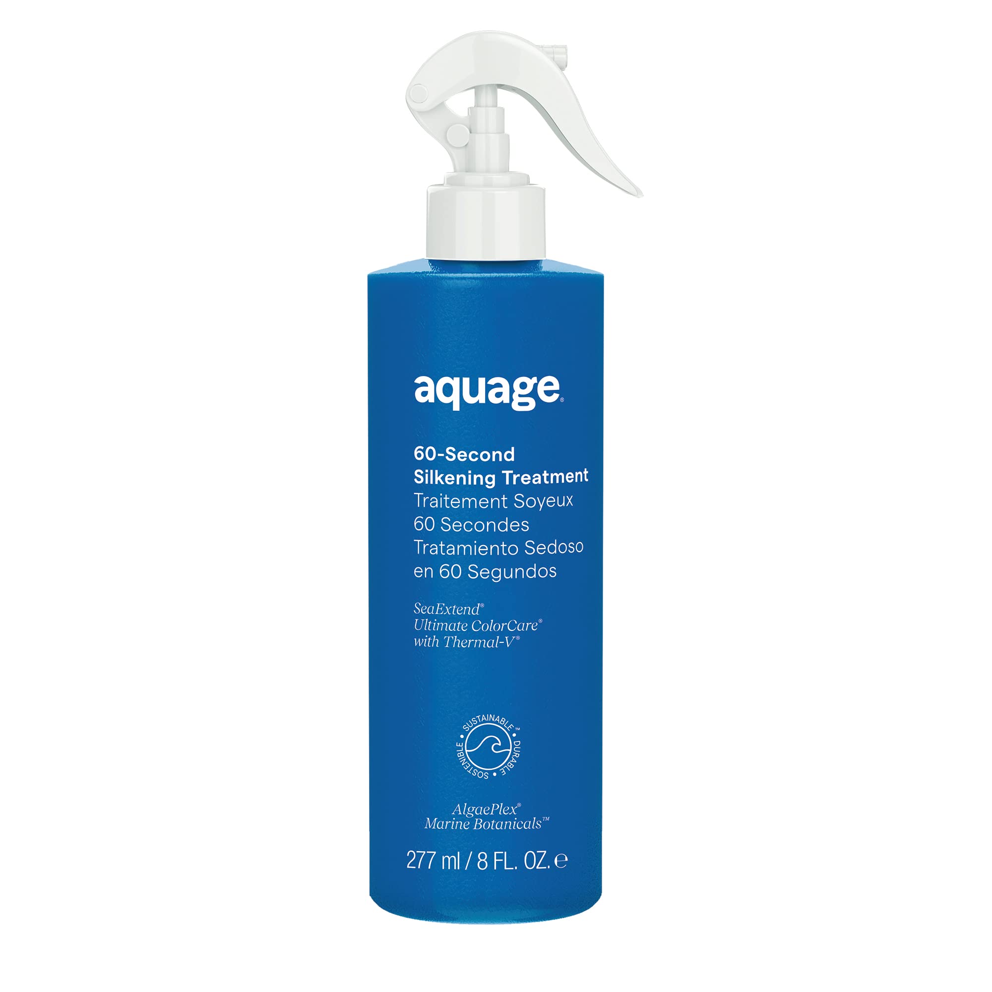 AQUAGESeaExtend 60 Second Silkening Treatment, Replenishes Moisture to Restore Hair’s Silky, Natural Feel, 8 oz