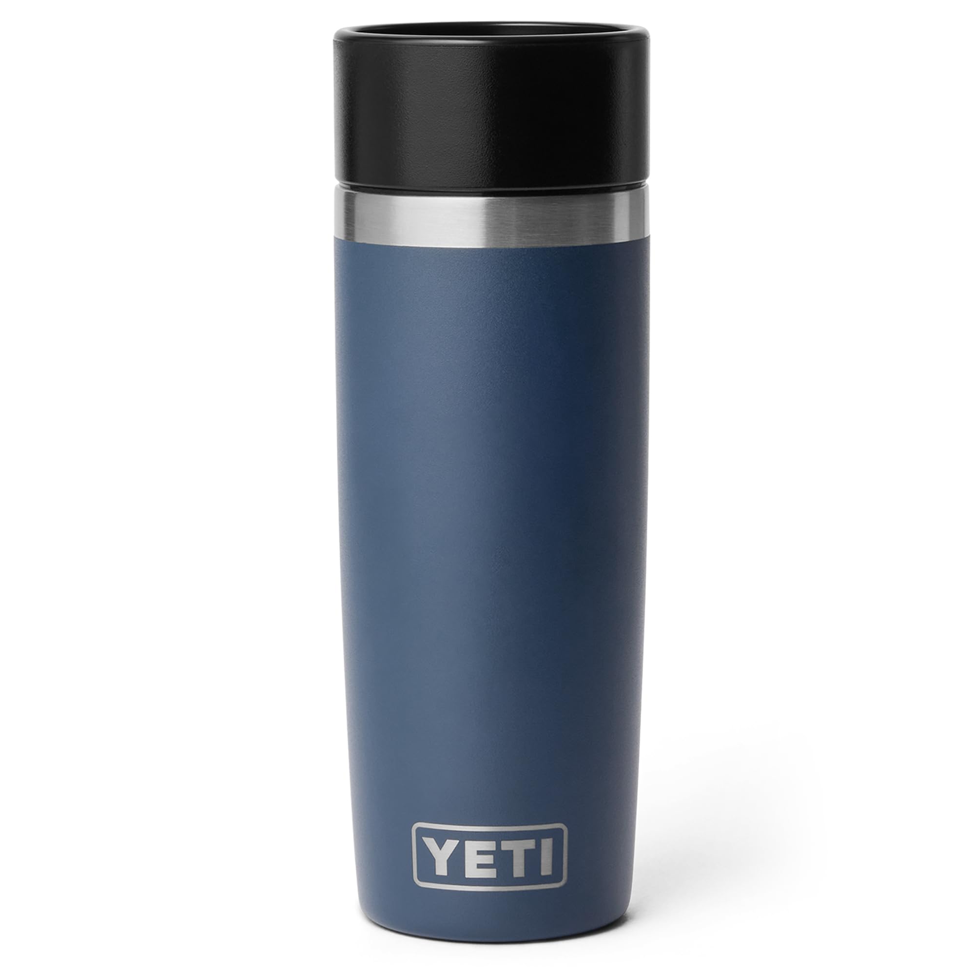 YETI Rambler 16 oz (473 ml) Coffee Travel Bottle with 100% Leakproof Hotshot Commuter Cap, Vacuum Insulated Stainless Steel Tea & Coffee Cup Travel Mug, Navy