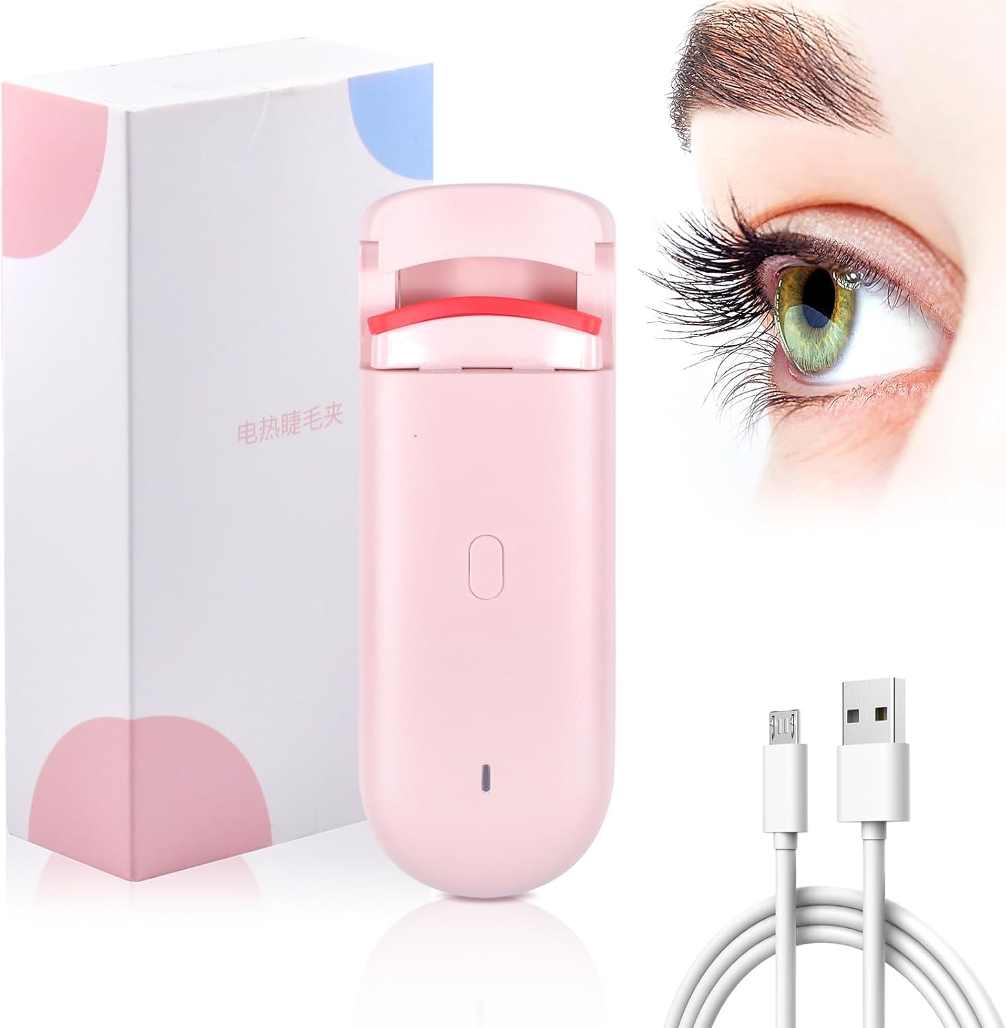 Cadeau de Noël 💥 Recourbe-cils chauffant rechargeable pour un recourbement rapide et chauffant