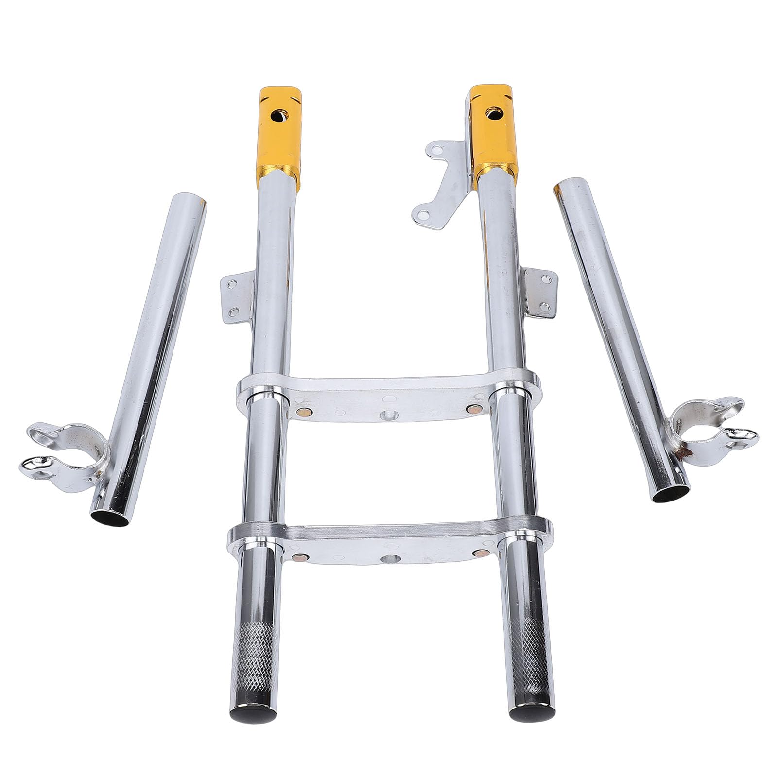 Greensen Suspensions Avant de Moto Tout-terrain, Amortisseurs Métalliques Renforcés Haute Résistance pour Minimoto 47ml 49ml Mini Dirtbike Quad Pocket Bike, avec Biellettes de Direction