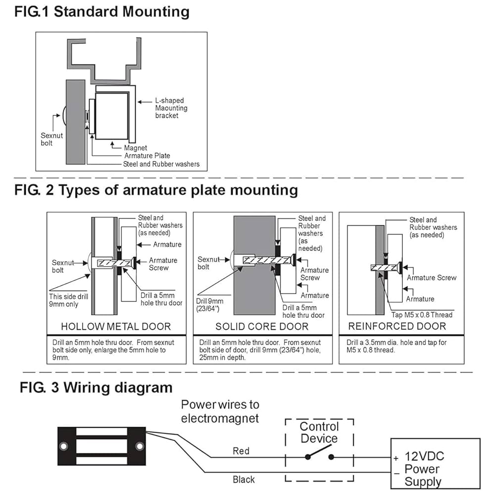 Amazon.co.jp: 電気磁気ドアロック ZとLアルミニウム合金