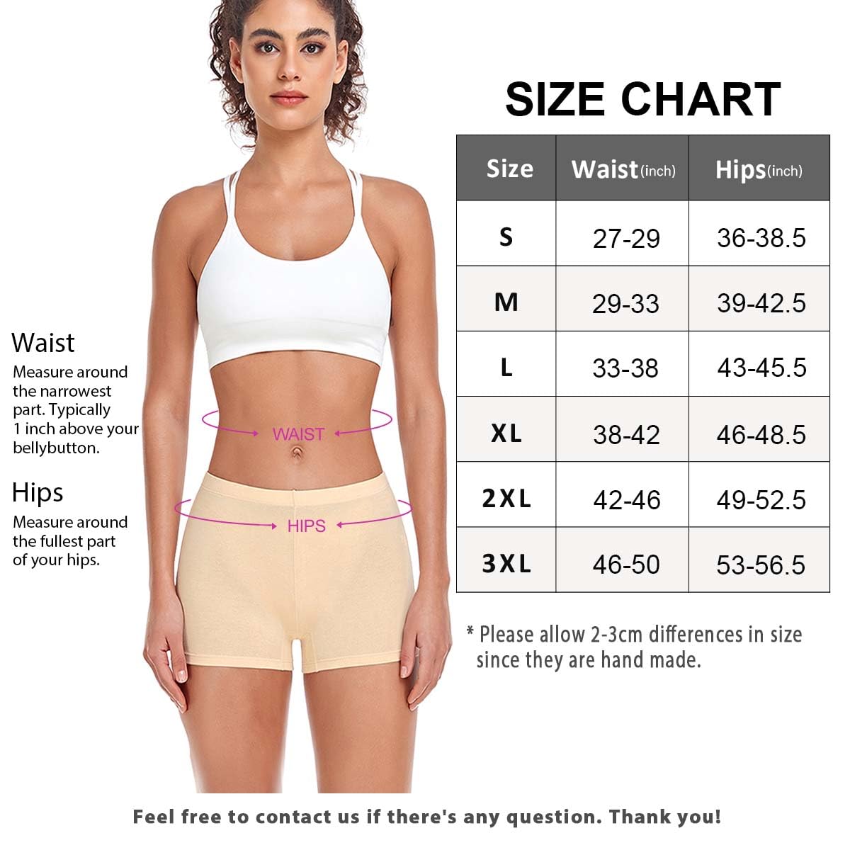 wirarpa Mutande Boxer Donna Culotte a Pantaloncino Cotone Shorts Intimo con Cavallo Cotone Pacco da 4