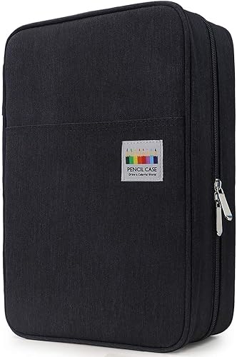 YOUSHARES Estuche para lápices de color con 300 ranuras, organizador con práctico envoltorio y cremallera, soporte multicapa para lápices de colores