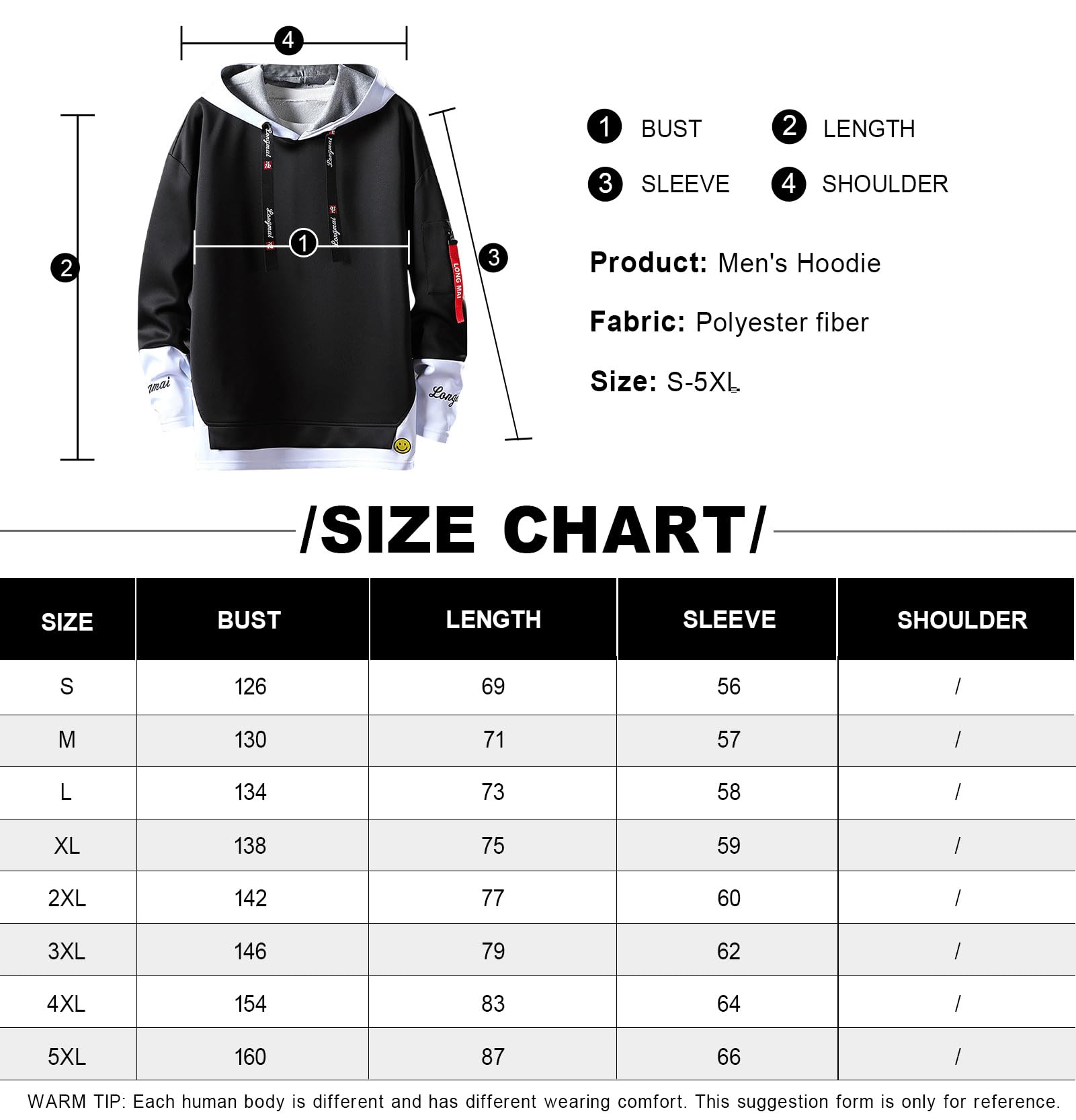 KENAIJING Felpa da Uomo,Uomo Felpa Casual Stampato Cappuccio.