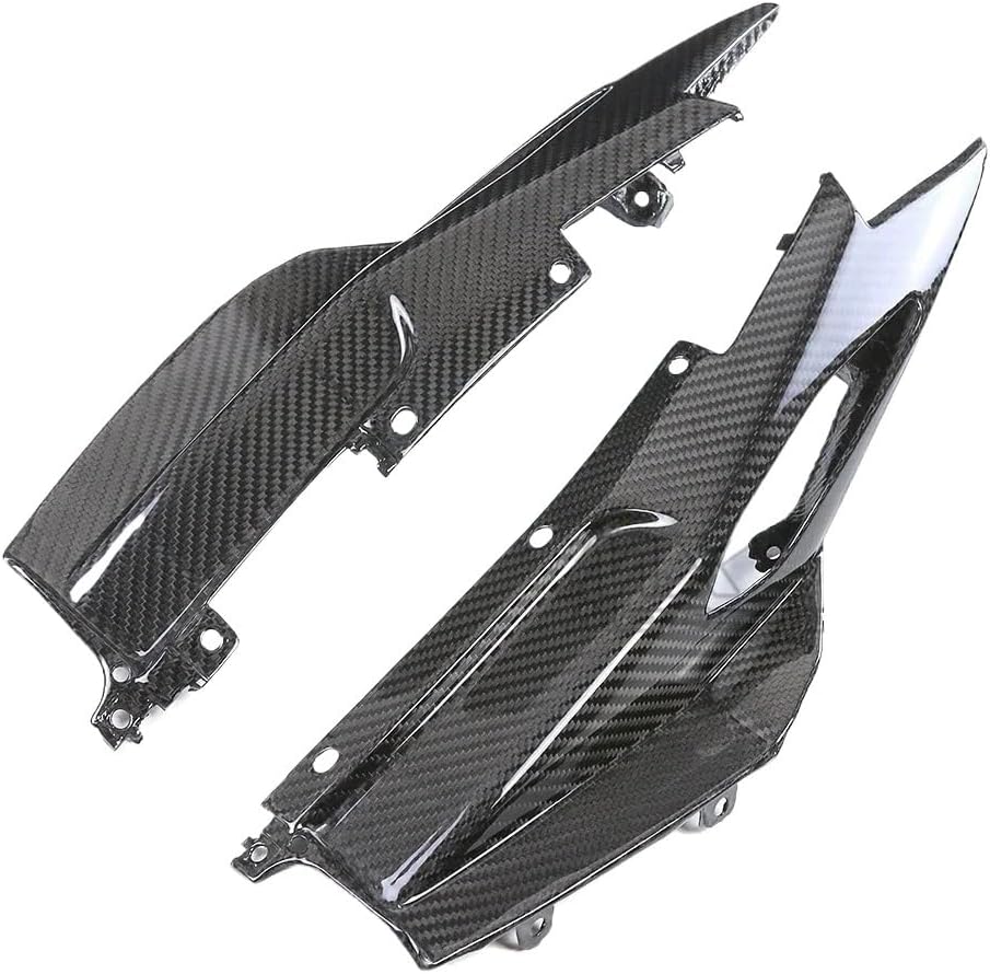 MT09 MT-09 Carbon Fiber Rear Tail Seat Side Panels Fairing Protector Cowling Compatible With YAMAHA MT 09 2017-2020 Motorcycle Accessories(Twill weave glossy)