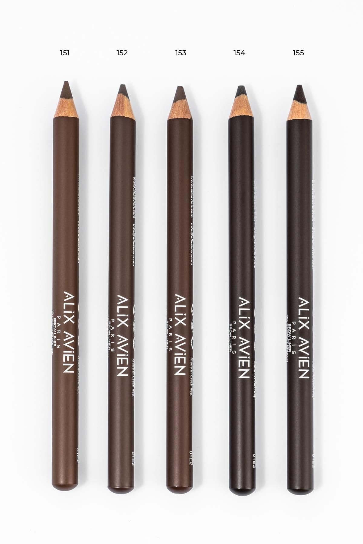 ALIX AVIEN Uzun Süre Kalıcı, Belirginleştirici Şekillendirici Kahve Kaş Kalemi - Brow Liner 154 Deepest Brown