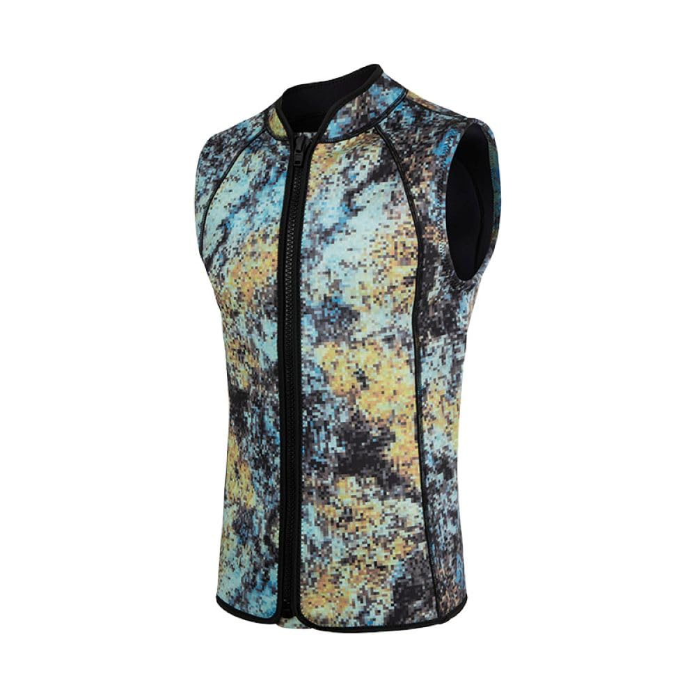 3mm Neoprene Dive Vest for Men & Women - Camo Wetsuit Top with UPF 50+ Sun Protection, Jellyfish Guard & Thermal Insulation - Perfect for Scuba Diving, Snorkeling, Surfing, Freediving & Kayaking
