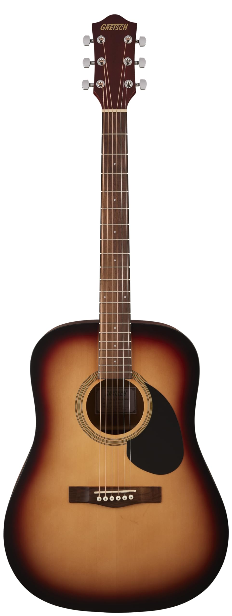 Gretsch Prelude™ D100 Dreadnought acoustique, Sunburst. Guitare idéale pour débutants.