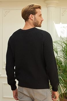 Amazon.com: Men's Crew Neck Pullover Sweater – Long Sleeve