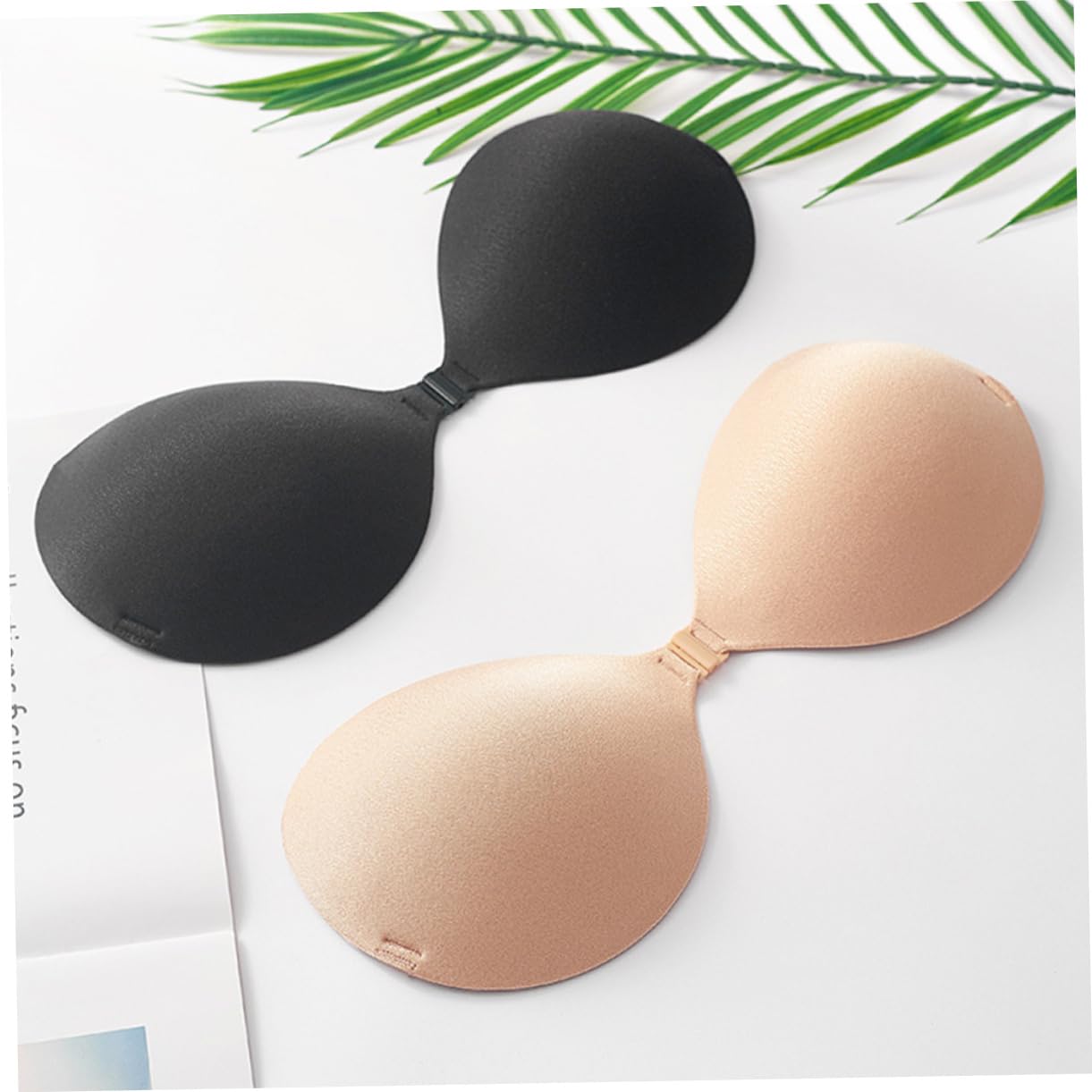LIFKOME 2 Juegos 2 Piezas Pegatinas de sujetador sin tirantes sujetador pegajoso sin espalda wedding dress seamless bra sujetador adhesivo sujetador de gel de sílice