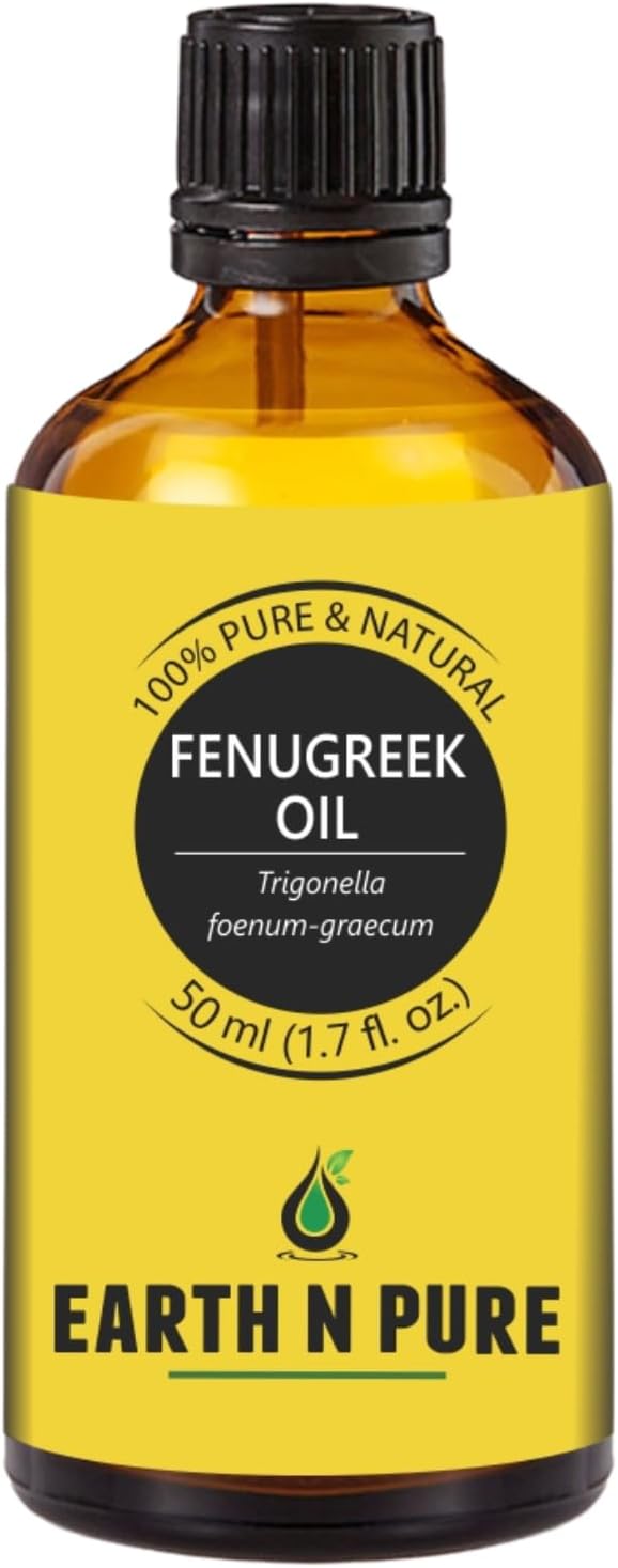 Earth N Pure Fenugreek Oil | 100% Pure & Natural | Cold Pressed | Scalp Nourishment, Soft Hair & Smooth Skin | 50ml