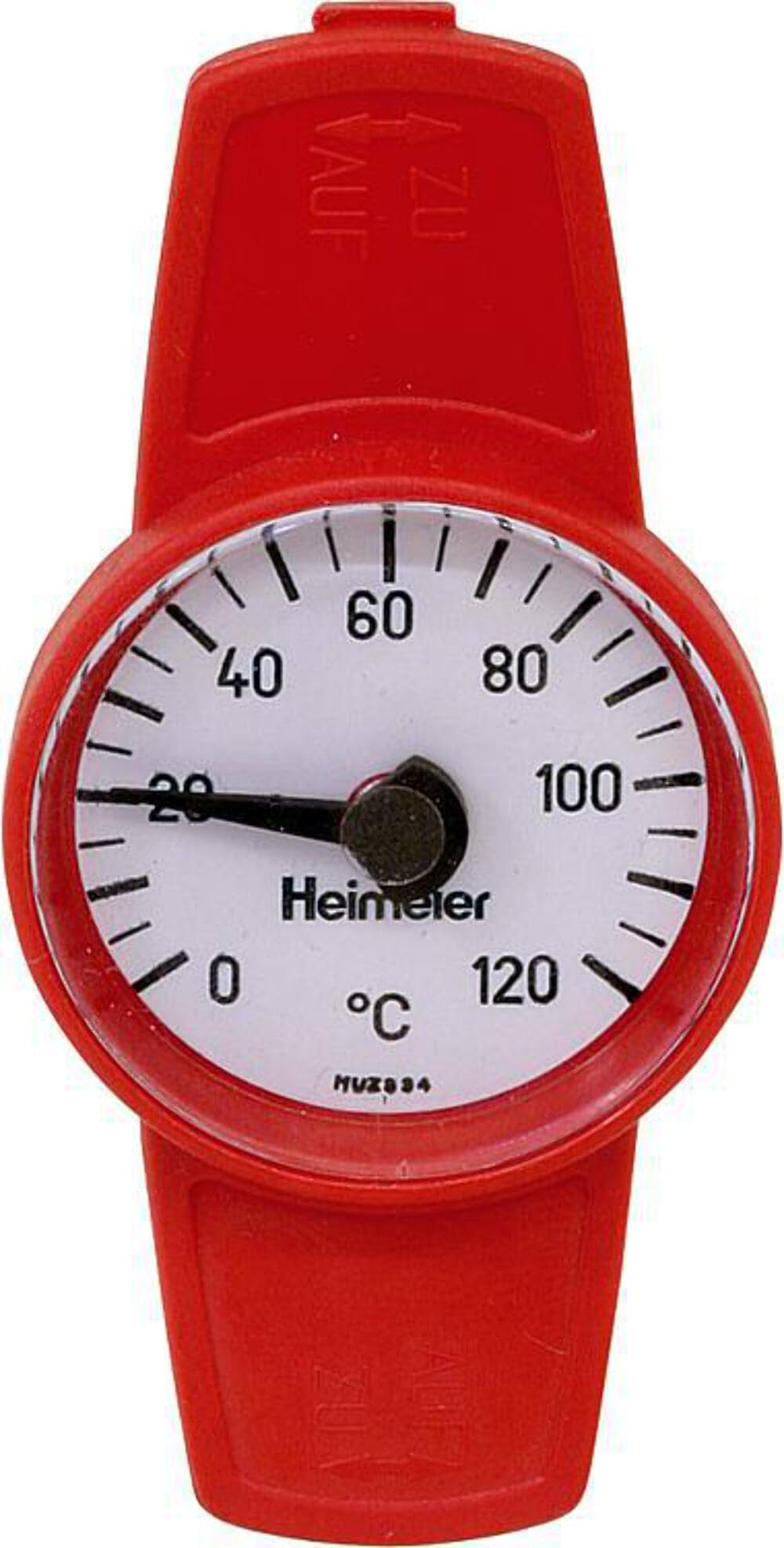 HEIMEIER Thermometer für Globo Kugelhahn DN 40 DN 50 rot