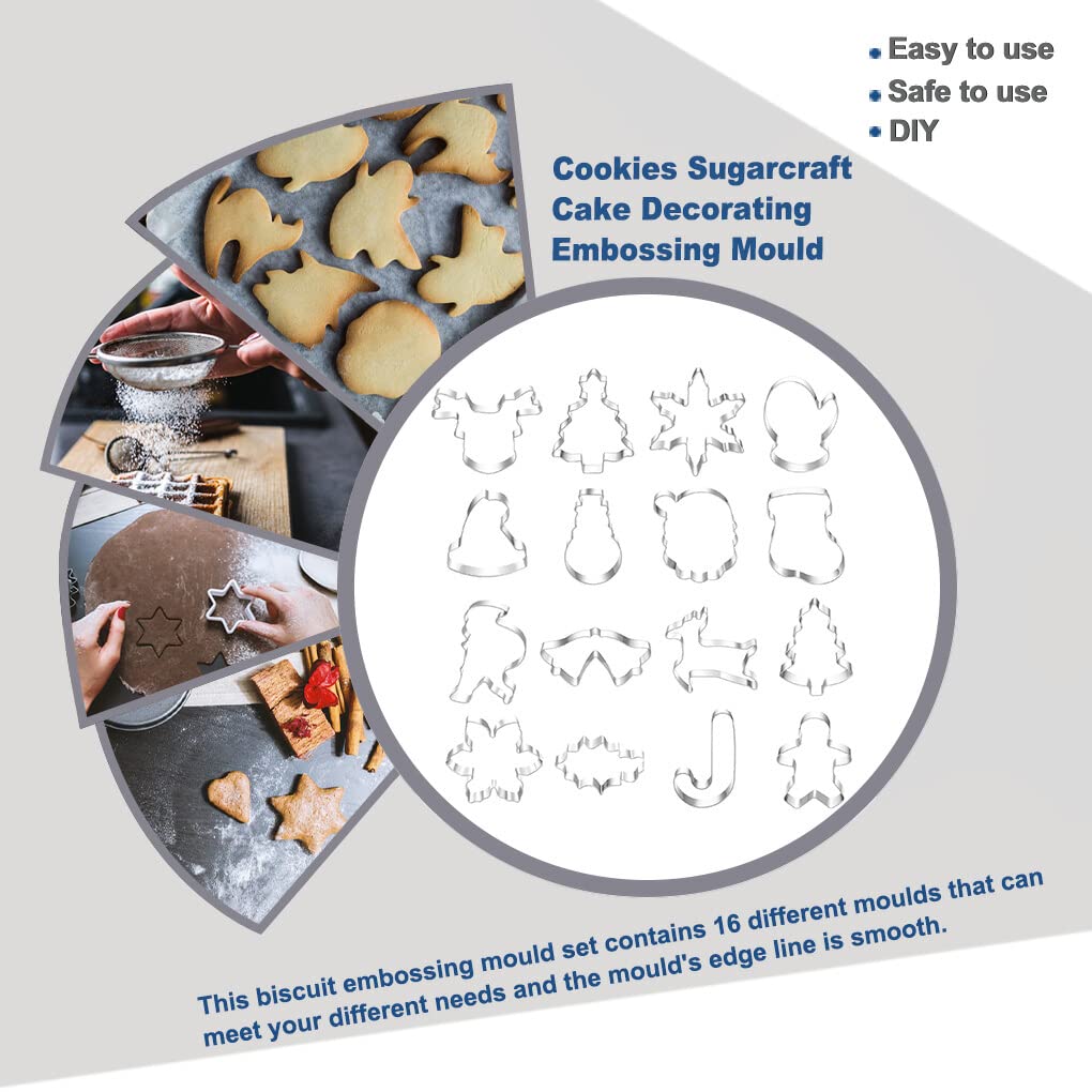 15 Pezzi stampo per biscotti stampo biscotto natalizio stampo per fare i biscotti di Natale gadget da cucina stampo da forno creativo albero di Natale strumento di cottura 15 Pezzi stampo per biscotti stampo biscotto natalizio stampo per fare i biscotti di Natale gadget da cucina stampo da forno creativo albero di Natale strumento di cottura