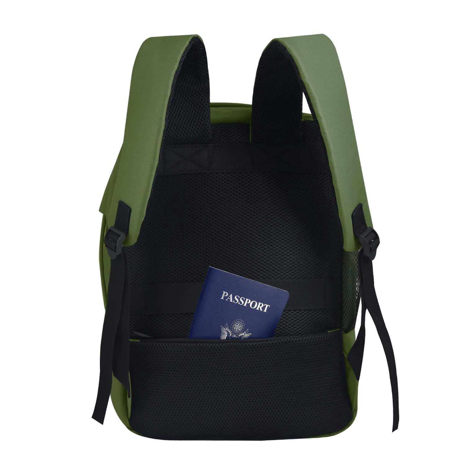 Bellanca 40 x 30 x 15 cm Lufthansa Handgepäck Austrian Airlines Rucksack Swiss Handtasche 40x30x15 Brussels Airlines Bag SAS Finnair KLM Air France British Airways (Khaki)