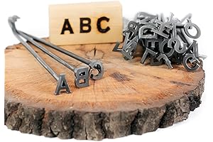 Wood Burning Letter 1" Alphabet for Crafts, Woodworking & Grilling