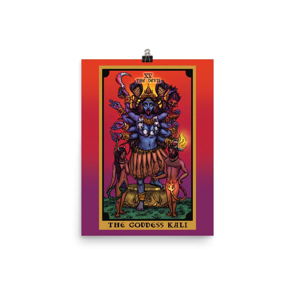 Amazon.com: The Goddess Kali The Devil Tarot Card Poster - Hindu