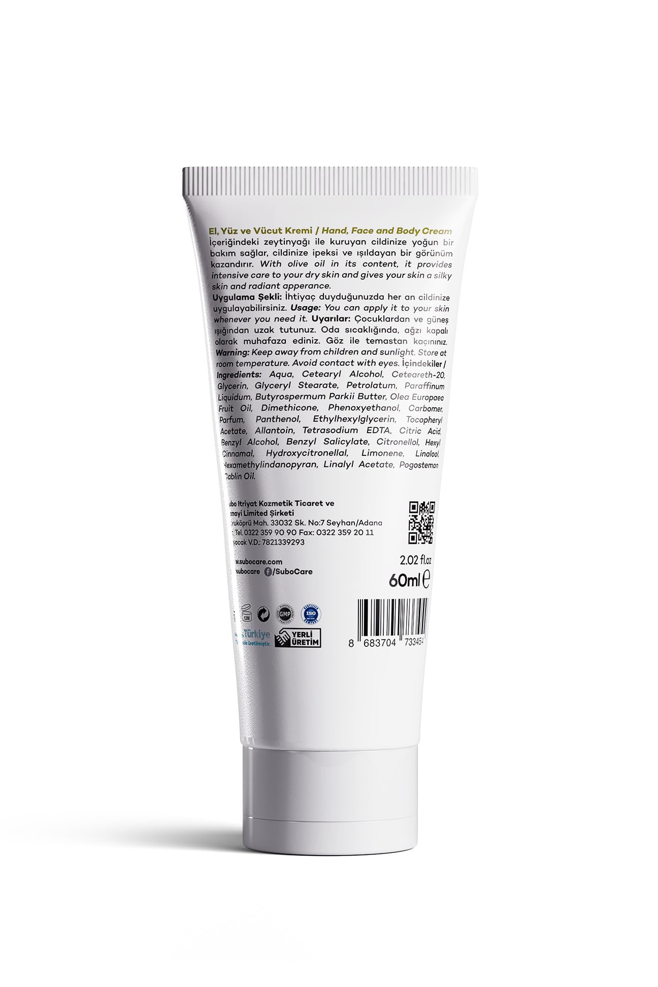 SUBO BESLEYİCİ BAKIM KREMİ ZEYTİNYAĞI 3X60 ML