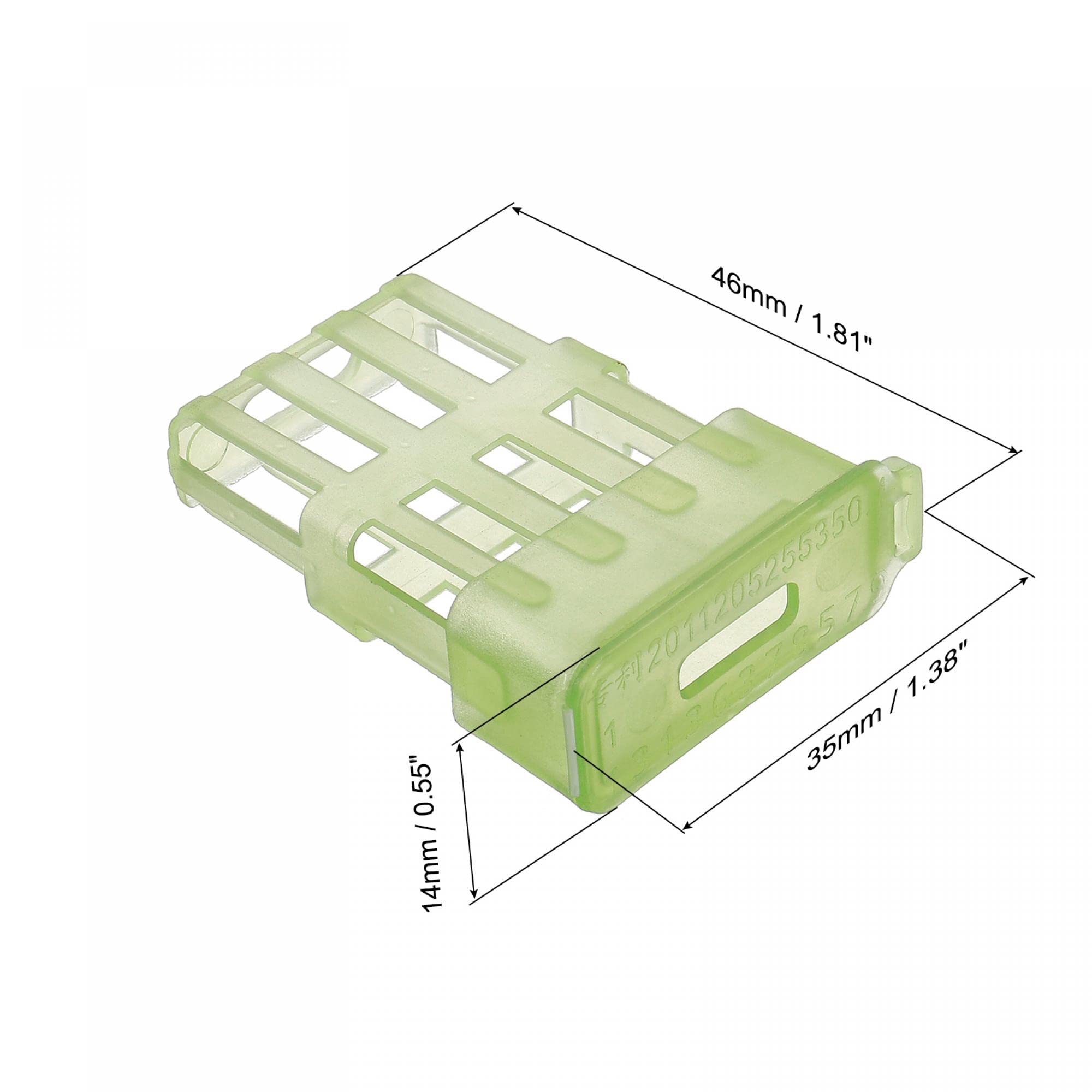 uxcell クイーンビーケージ プラスチック 蜂保護ケージ グリーン 12個 uxcell Queen Bee Cage, Plastic Bee Protection Cages Queen House