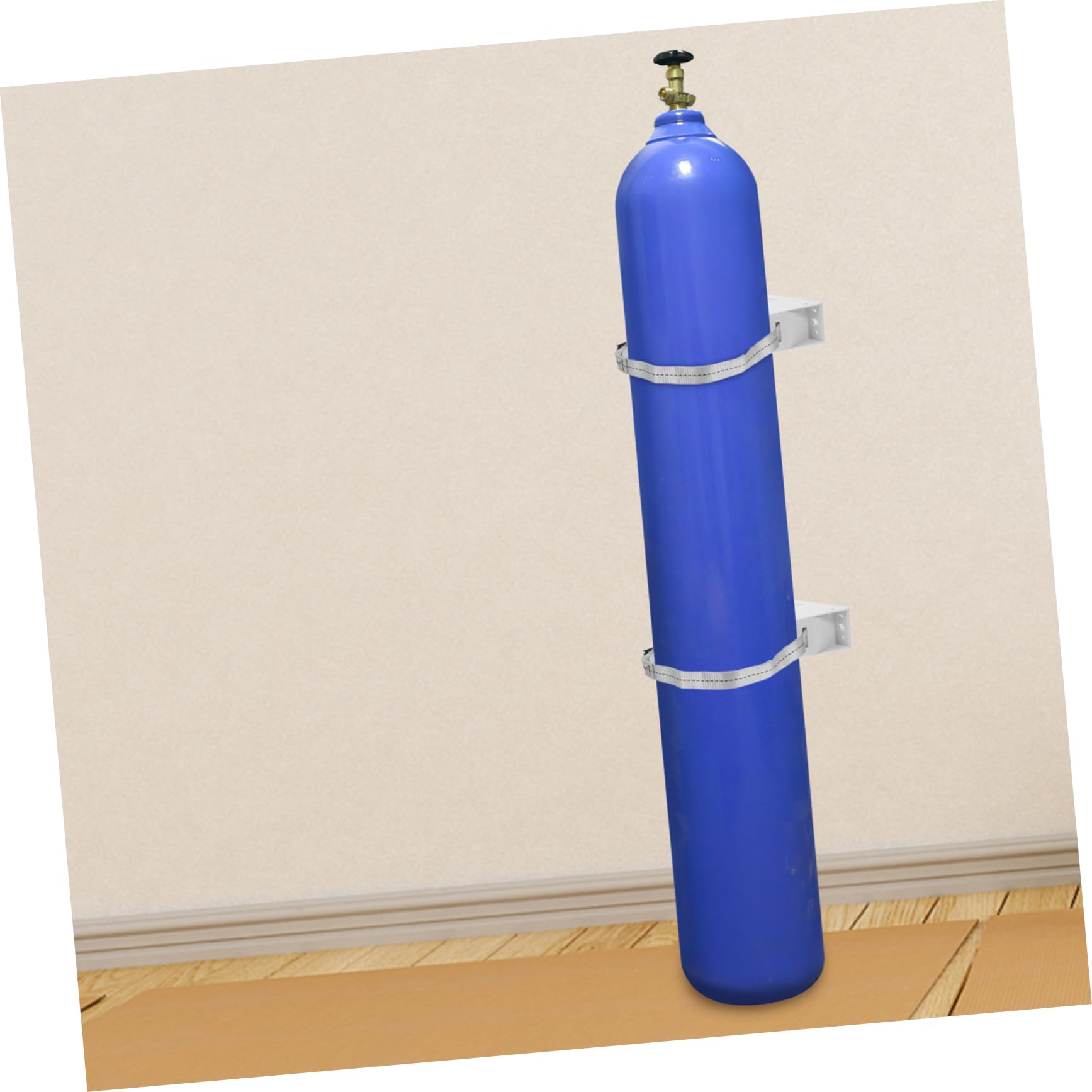 Supporto a Muro con Cinghia ad Alta Resistenza per Bombola Gas da 40l in Plastica Struttura Sicura e Affidabile per Bombole Idrogeno