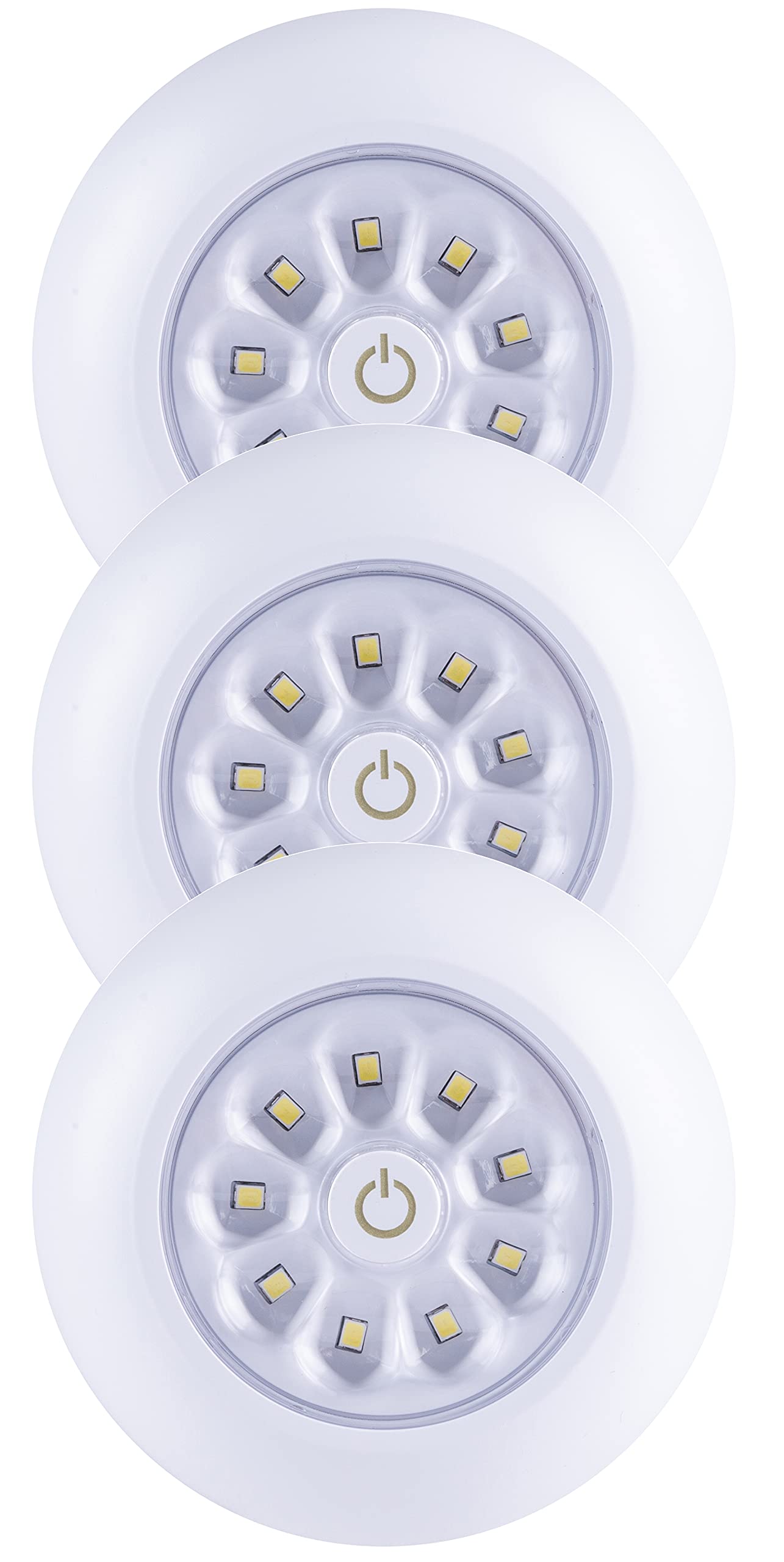 LIGHT IT! By Fulcrum, 30016-308 9-LED Anywhere Light XB, White, 3 pack